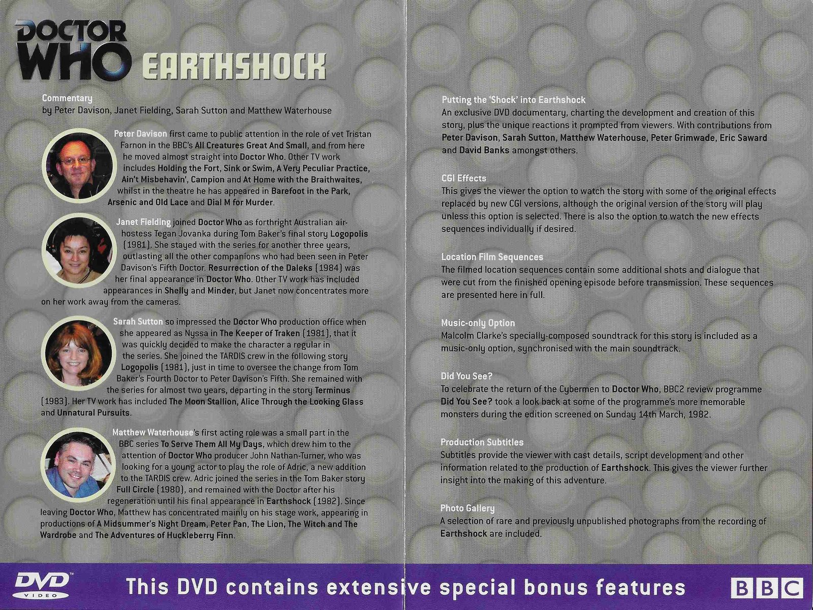 Inserts from BBCDVD 1153